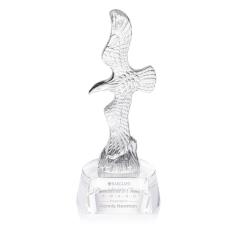 Staffordshire Eagle Clear Animals Crystal Award - Unique Awards
