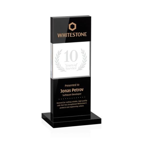 Awards and Trophies - Crystal Awards - Basilia Black Towers Crystal Award