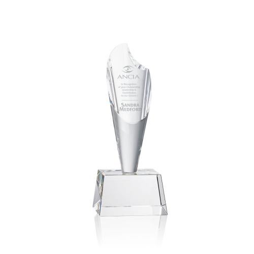 Awards and Trophies - Crystal Awards - Trinity Torch - Optical