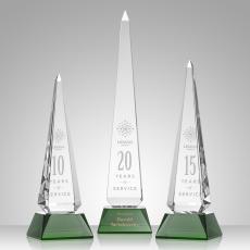 Helmsley Obelisk - Green - Awards and Gifts