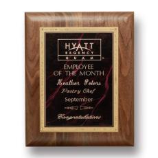 Gemstone Walnut Plaque - Walnut/Garnetine - Awards and Trophies