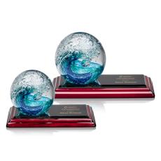 Employee Gifts - Surfside Globe on Albion Base Glass Award