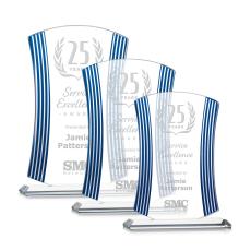 Fairford Deep Etch Peaks Crystal Award - Awards and Trophies
