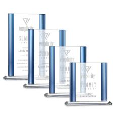 Brooklyn Deep Etch Rectangle Crystal Award - Colored Crystal Awards