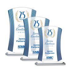 Fairford Full Color Peaks Crystal Award - Colored Crystal Awards