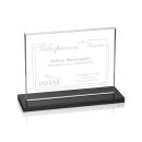 Emperor  Black (Horiz) Rectangle Crystal Award