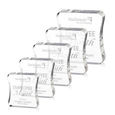 Barre Rectangle Crystal Award - Desktop Awards