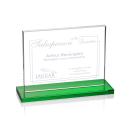 Emperor Green (Horiz) Rectangle Crystal Award