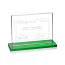 Emperor Green (Horiz) Rectangle Crystal Award
