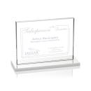 Emperor White (Horiz)  Rectangle Crystal Award