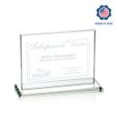 Emperor Made in USA (Horiz) Rectangle Crystal Award