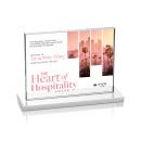 Emperor Full Color White (Horiz) Rectangle Crystal Award