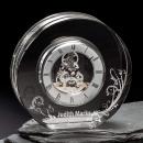 New York Clock Silver Circle Crystal Award
