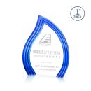 Tidworth Blaze Blue Flame Acrylic Award