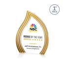 Tidworth Blaze Full Color Gold Flame Acrylic Award