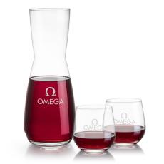 Mason Carafe & Garland Stemless Wine - Gift Sets