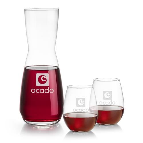 Corporate Gifts - Barware - Gift Sets - Mason Carafe & Ossington Stemless Wine