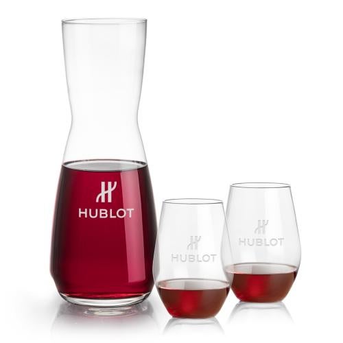 Corporate Gifts - Barware - Gift Sets - Mason Carafe & Vale Stemless Wine Set