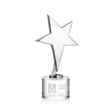 Tuscany Chrome Star on Marvel Base - Clear - Metal Awards