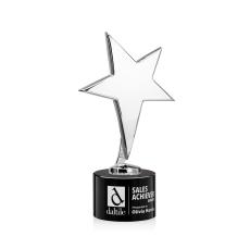 Tuscany Chrome Star on Marvel Base - Black - Metal Awards