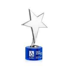 Tuscany Chrome Star on Marvel Base - Blue - Star Awards