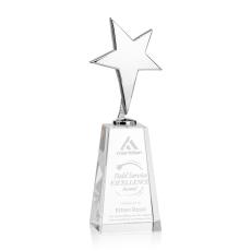 Tuscany Chrome Star on Novita Base - Clear - Metal Awards