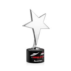Tuscany Chrome Full Color Black on Marvel Base Star Metal Award - Full Color Imprint