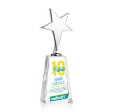Tuscany Chrome Full Color Clear on Novita Base Star Metal Award - Full Color Imprint