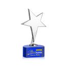 Tuscany Chrome Full Color Blue on Paragon Base Star Metal Award