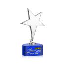 Tuscany Chrome Full Color Blue on Paragon Base Star Metal Award