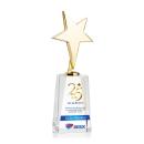 Tuscany Gold Full Color  Clear on Cairns Base Star Metal Award