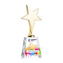 Tuscany Gold Full Color Star on Celestina Base-Clear Metal Award