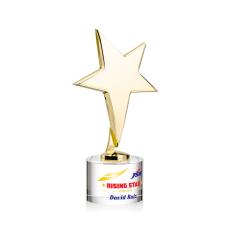 Tuscany Gold Full Color Clear on Marvel Base Star Metal Award - Star Awards