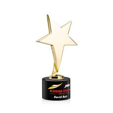 Tuscany Gold Full Color Black on Marvel Base Star Metal Award - Full Color Imprint