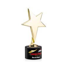Tuscany Gold Full Color Black on Marvel Base Star Metal Award - Star Awards