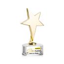 Tuscany Gold Full Color Clear on Paragon Base Star Metal Award
