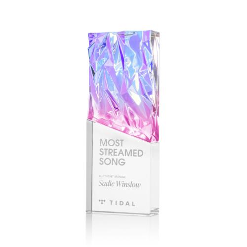 Awards and Trophies - Crystal Awards - Ophelia Clear Rectangle Crystal Award