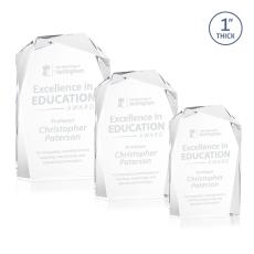Donvale Clear Unique Crystal Award - Crystal Awards