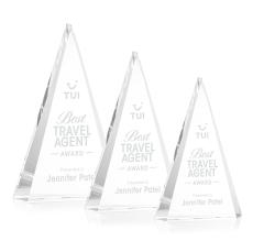 Helston Clear Pyramid Crystal Award - Crystal Awards