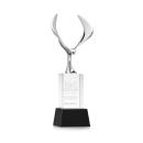 Maverick Eagle Black on Belcroft Base Animals Crystal Award