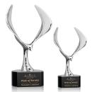 Maverick Eagle Black on Paragon Base Animals Crystal Award