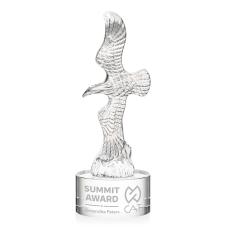 Staffordshire Eagle on Marvel Base - Clear - Crystal Awards