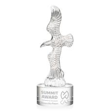 Staffordshire Eagle on Marvel Base - Clear - Crystal Awards