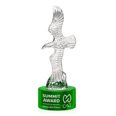 Staffordshire Eagle on Marvel Base - Green - Unique Awards