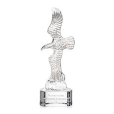 Staffordshire Eagle on Paragon Base - Clear - Patriotic Awards