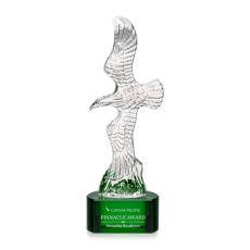 Staffordshire Eagle on Paragon Base - Green - Patriotic Awards