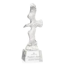 Staffordshire Eagle on Robson Base  - Clear - Patriotic Awards