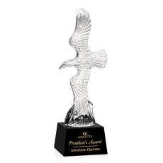 Staffordshire Eagle on Robson Base - Black - Patriotic Awards