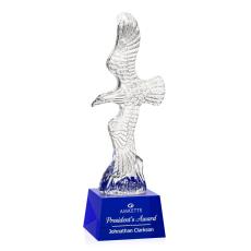 Staffordshire Eagle on Robson Base - Blue - Patriotic Awards