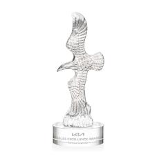 Staffordshire Eagle on Stanrich Base - Clear - Patriotic Awards